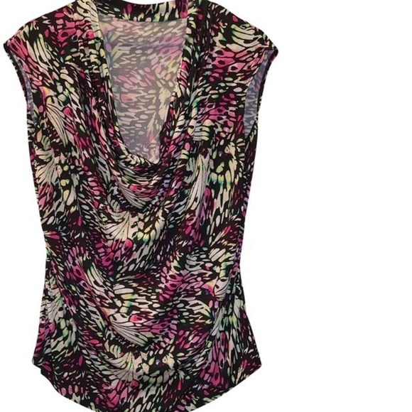 Worthington Tops - Worthington Black Floral Scoop Neck Blouse 1X